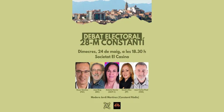 Constantí Ràdio col·labora amb el debat electoral de la Societat El Casino