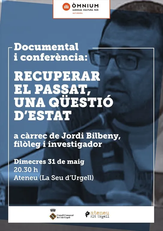 Jordi Bilbeny parla a la Seu de 'Recuperar el passat, una qüestió d'Estat'