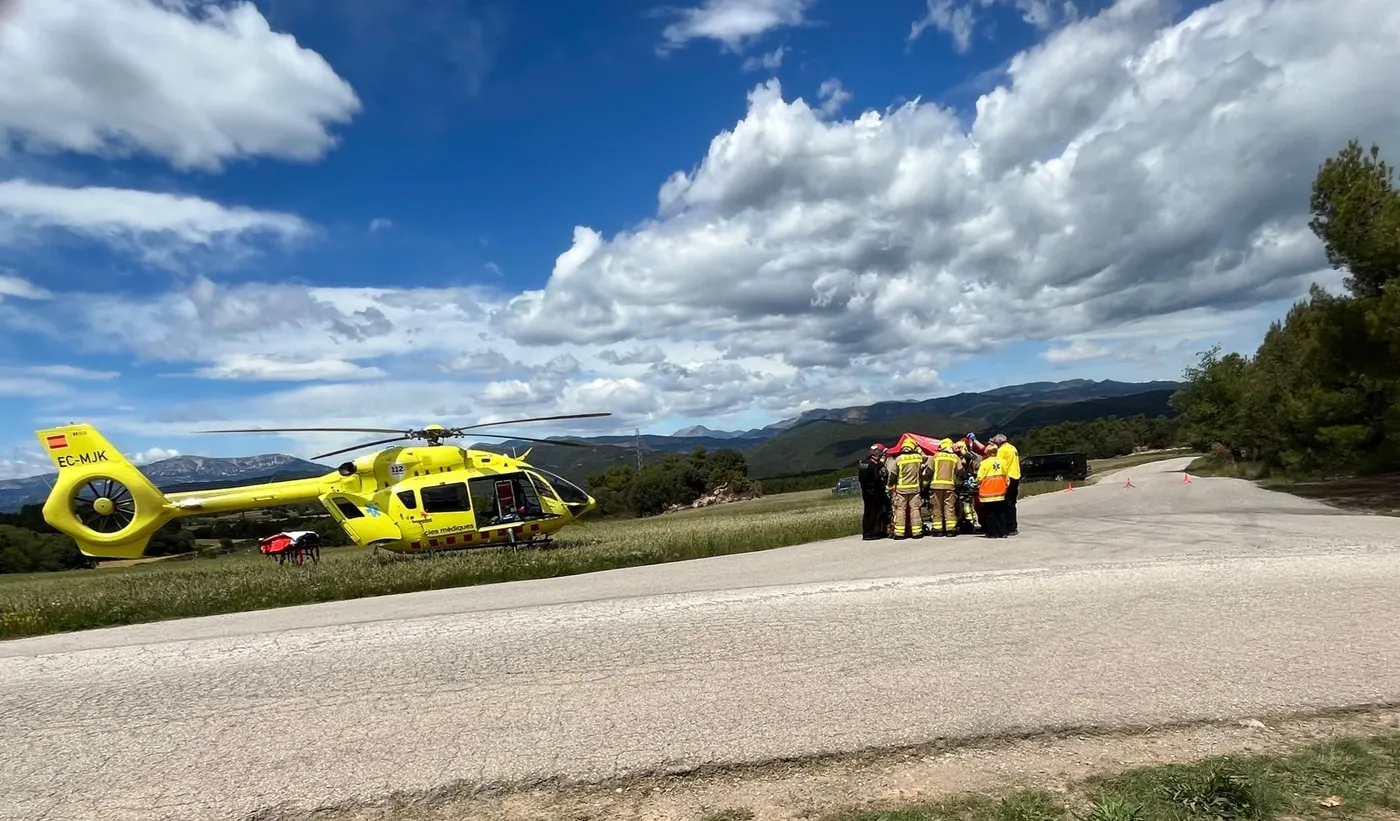 <strong>Una dona ferida greu en un accident a Navès</strong>