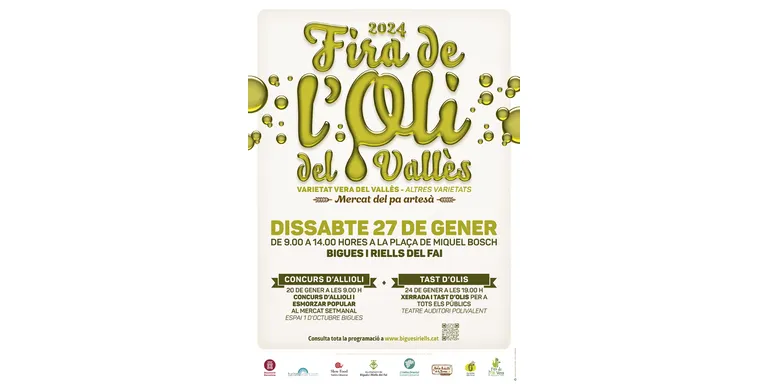 La Fira de l’Oli del Vallès Oriental tindrà presència calderina