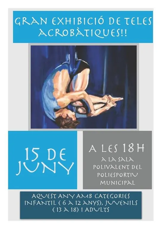 Exhibició de teles acrobàtiques a la Seu