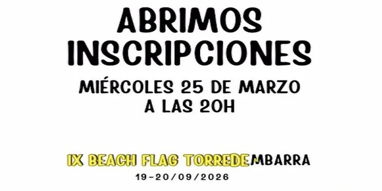 Els Lizards obren les inscripcions per al IX Beach Flag de Torredembarra aquest dimecres a les 20h