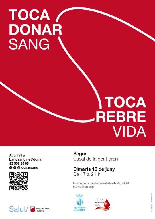 Arriba a Begur una nova jornada de donació de sang el pròxim 10 de juny