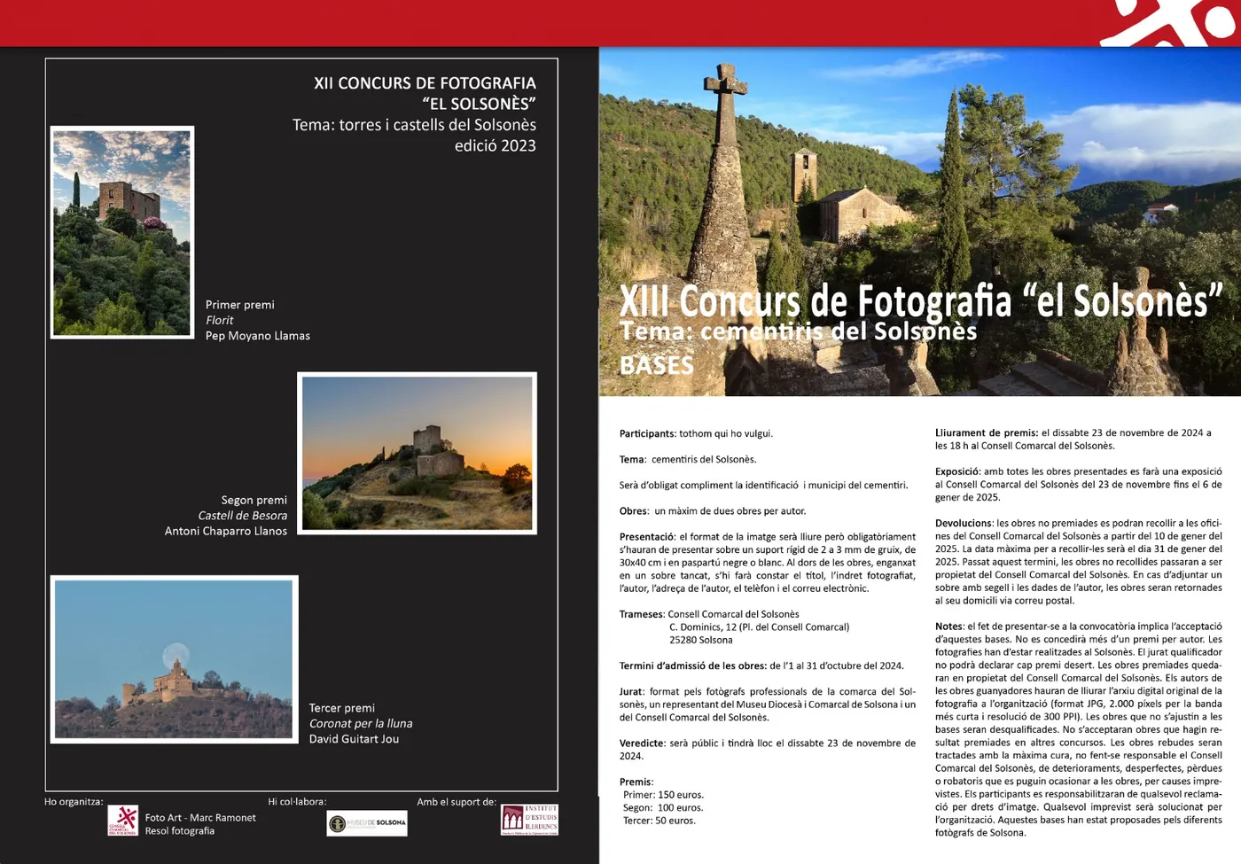 Avui s'obre el termini per participar al Concurs de fotografia El Solsonès, centrat enguany en els cementiris de la comarca