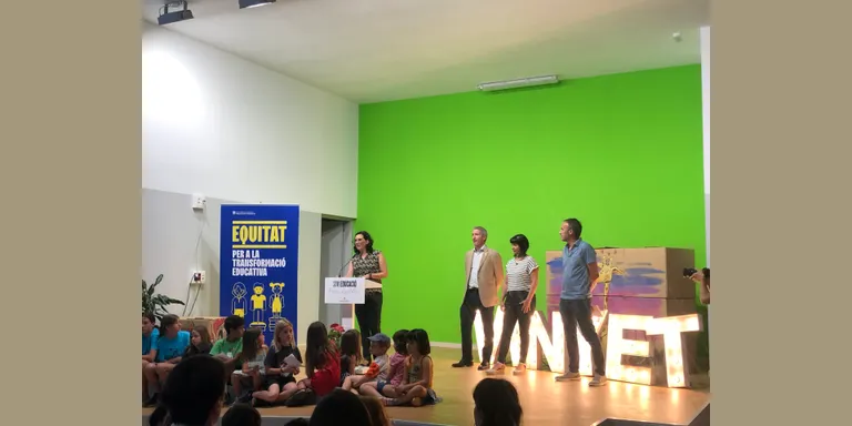 El conseller d'Educació, Josep González-Cambray, inaugura el nou edifici de l'Escola El Vinyet