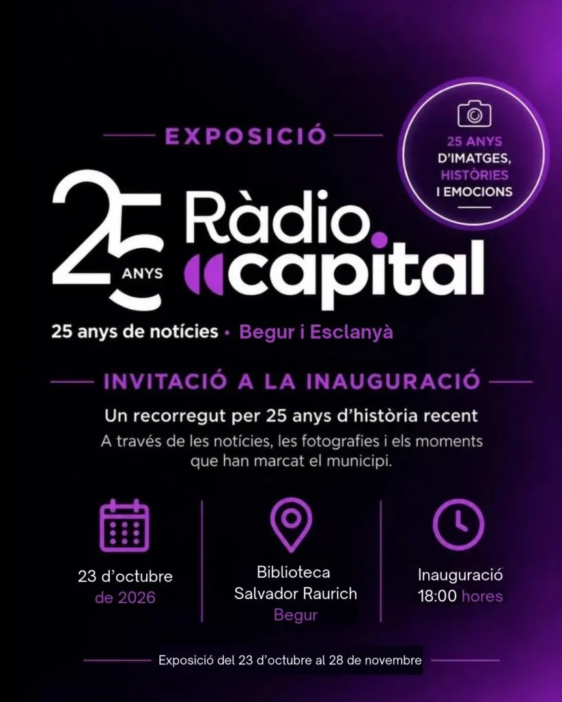 Begur repassa 25 anys d’història local amb una exposició de Ràdio Capital