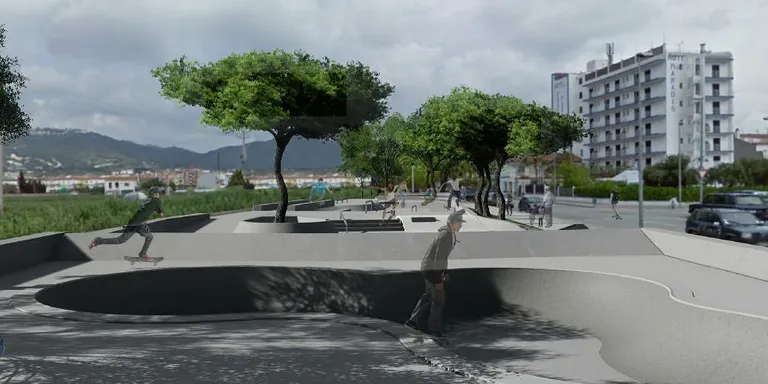 S'inicien les obres del nou skatepark ubicat a Rambla Catalunya