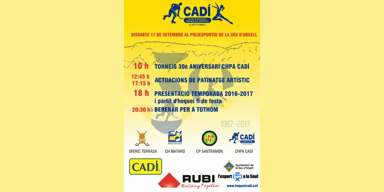 Torneig de celebració dels 30 anys del CHPA Cadí