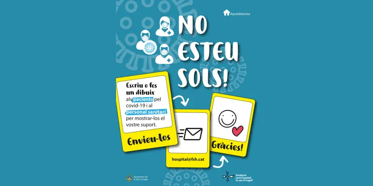 Campanya per enviar cartes i dibuixos a malalts i personal sanitari de la Fundació Sant Hospital de la Seu