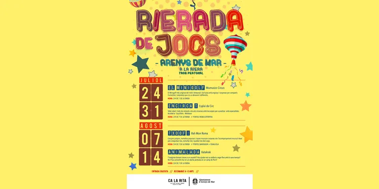 Encirca’t és la sessió de la Rierada de Jocs que hi haurà aquest diumenge