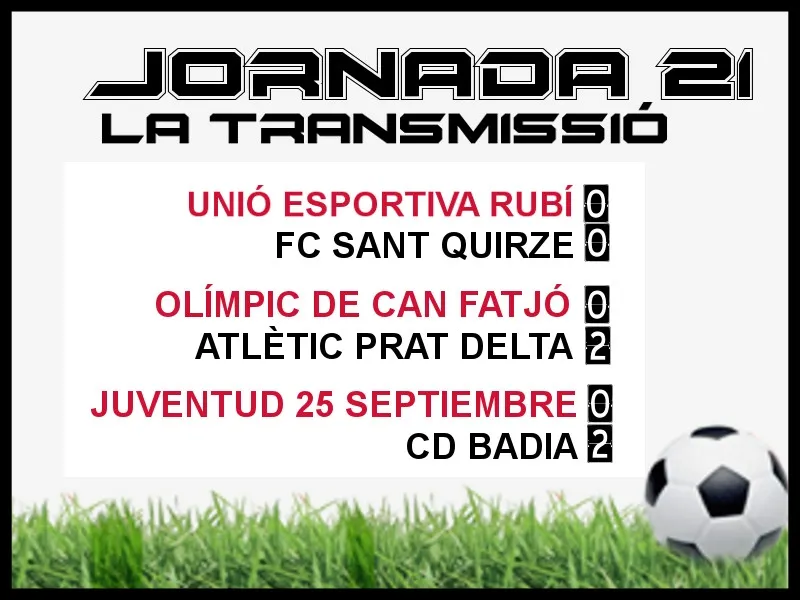 A PEU DE CAMP - JORNADA 21 diumenge