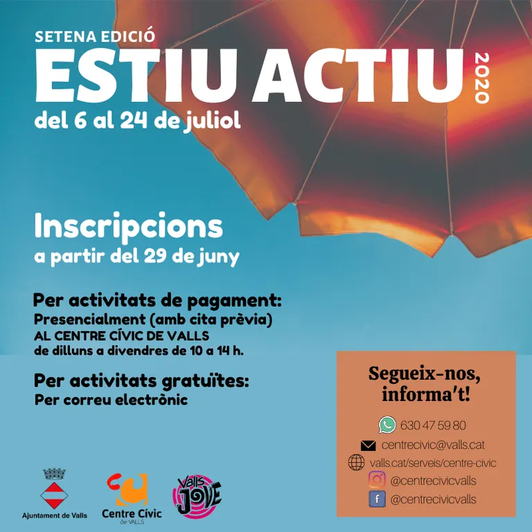 Les inscripcions de la setena edició de l’Estiu Actiu ja estan obertes
