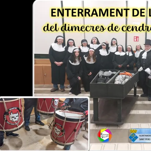 ENTERRAMENT DE LA SARDINA del dimecres de cendra 14 de febrer a Sant Pere de Riudebitlles.
