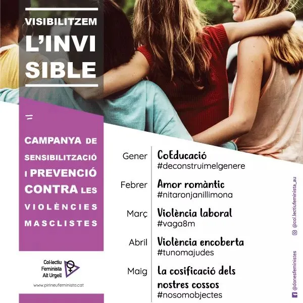 El Col·lectiu Feminista Alt Urgell inicia la campanya 'Visibilitzem l'invisible'