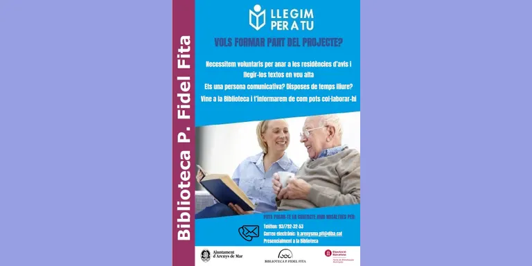 El projecte ‘Llegim per a tu’ busca voluntaris