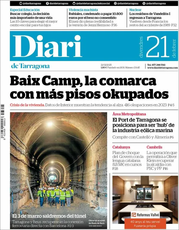Cop d'ull als diaris d'aquest divendres 21 de febrer