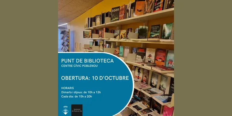 El Centre Cívic Poblenou té des d'avui servei de biblioteca