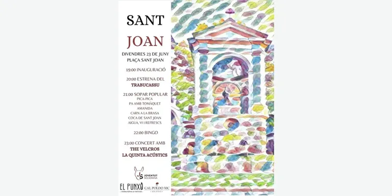 Joventut Solsonina organitza una revetlla de Sant Joan a la plaça de Sant Joan