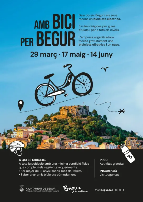 Begur ofereix rutes guiades amb bicicleta elèctrica per descobrir el municipi