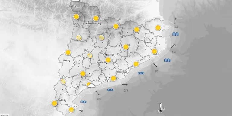 La previsió meteorològica d'aquest 20/07/2022