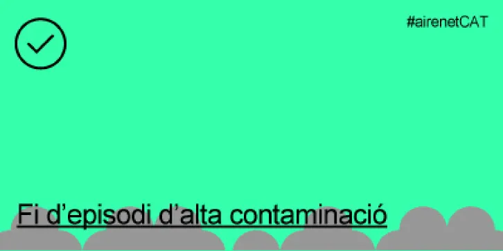 Desactivat l'avís preventiu de contaminació atmosfèrica per partícules a tot Catalunya