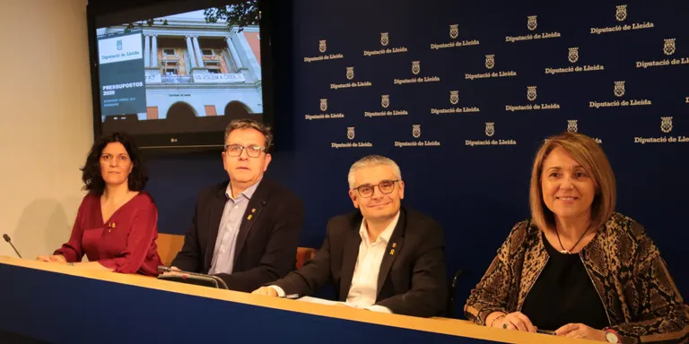Presentat el projecte de pressupostos pel 2020 de la Diputació de Lleida