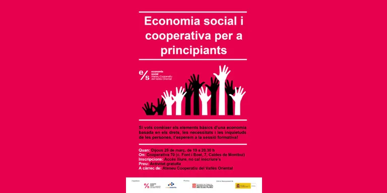 La Cooperativa 70 ofereix aquest dijous una sessió sobre economia social i cooperativisme per a principiants