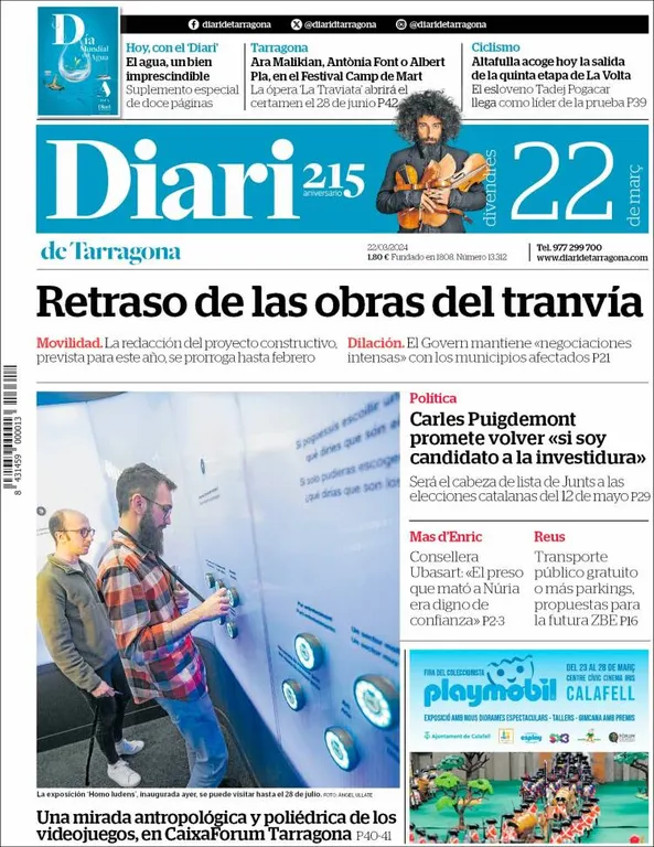 Cop d'ull als diaris d'aquest divendres 22 de març