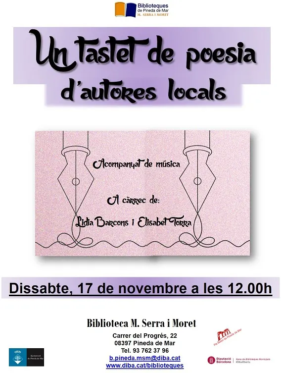 Recital de poesia d'autores locals a la biblioteca