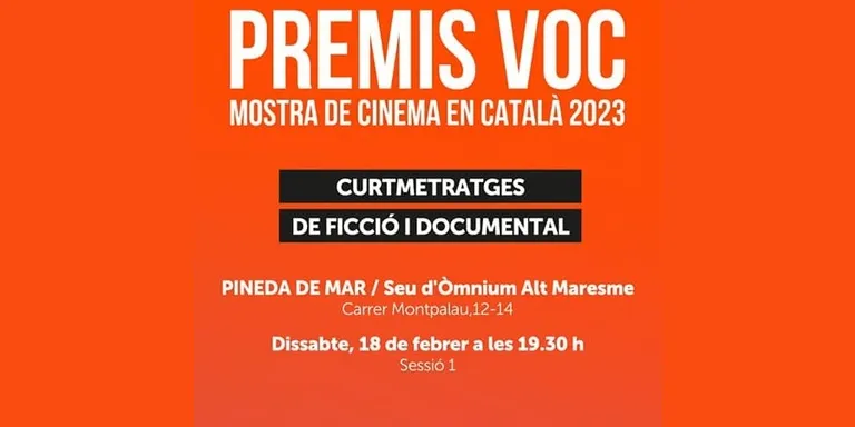 Pineda acull aquest dissabte la mostra dels Premis VOC -Versió Original en Català-