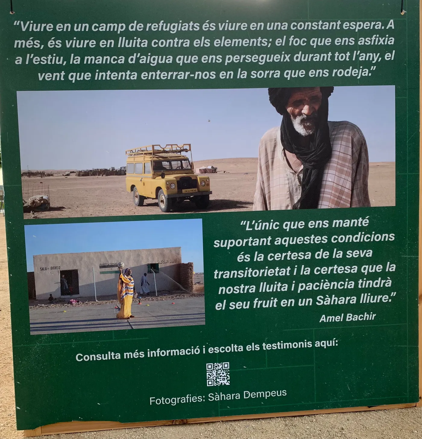 Una exposició al Toc sobre els camps de refugiats de Canàries serveix per commemorar el Dia Mundial de les Persones Refugiades