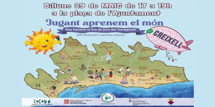 Creixell acull la primera jornada de la Fira de Jocs del Tarragonès, el 29 de maig