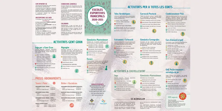 Les Escoles Esportives Municipals oferten prop d’una quinzena d’activitats físiques per al curs 2020-21