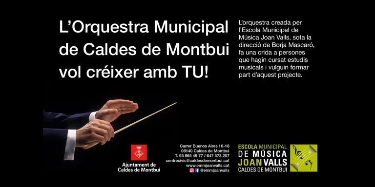 L’Orquestra Municipal de Caldes de Montbui es prepara per al primer concert des d’abans de la pandèmia