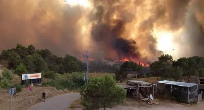 Catalunya pendent de l'evolucio del foc a la Catalunya Central