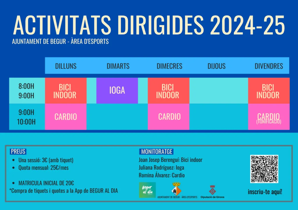 Inscripcions obertes per a les activitats dirigides d’esports 2024-2025
