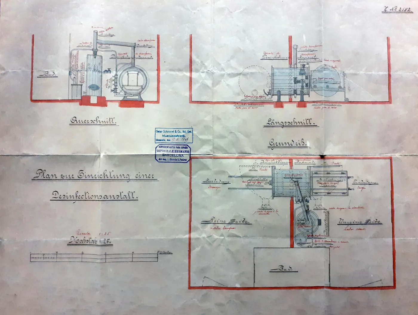 L'Arxiu Municipal de Caldes mostra un document de 1909 que acredita la compra d'una estufa de desinfecció per als centres termals del municipi