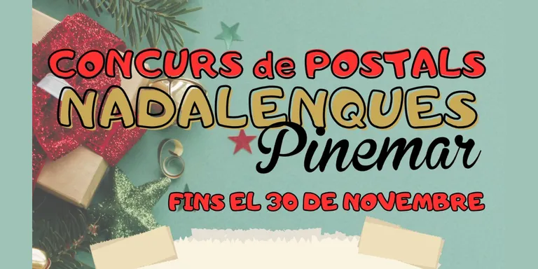 Els infants poden participar al Concurs de Postals de Nadal