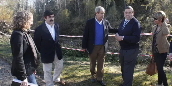 Visita del president de la Confederació Hidrogràfica de l'Ebre a Ogern