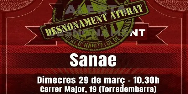 El Sindicat d’Habitatge de Tarragona atura un desnonament aquest dimecres a Torredembarra