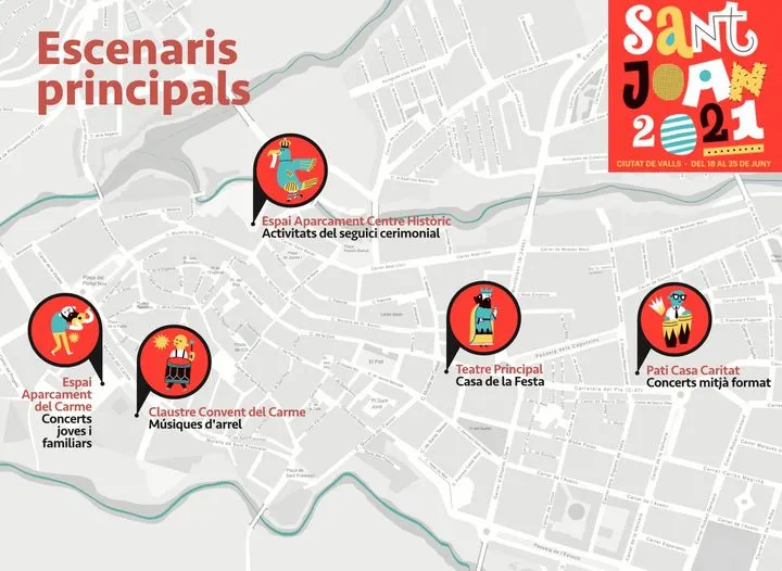 El Sant Joan vallenc presenta els cinc nous escenaris principals