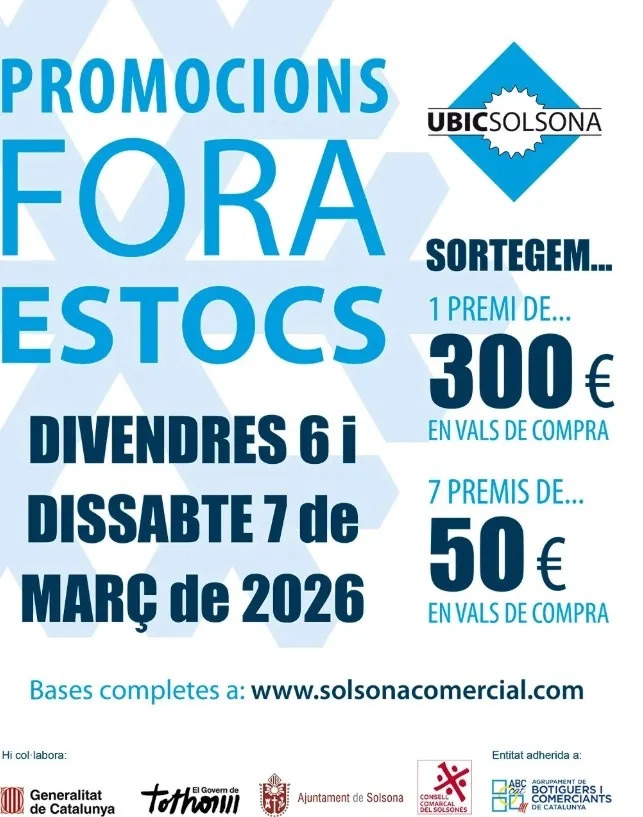 La UBIC sorteja més de 1.000 euros en vals de compra en el marc del Promocions i Fora Estocs d’Hivern