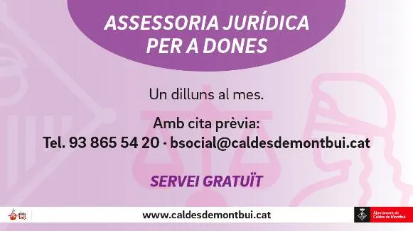 Una seixantena de dones s’han beneficiat del Servei d’Assessoria Jurídica municipal durant el 2022
