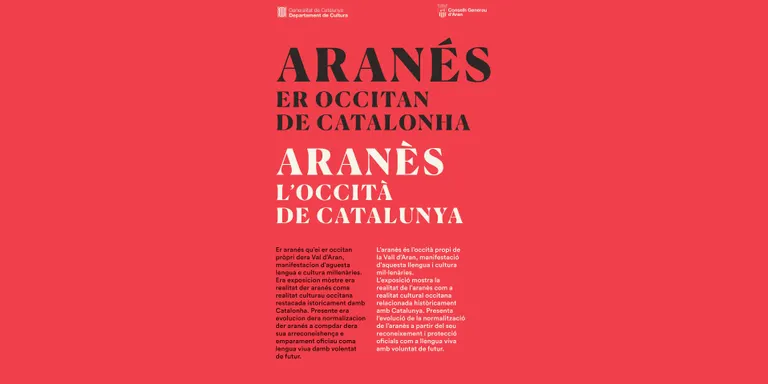 L'exposició 'Aranés, er occitan de Catalonha' ja es pot visitar de manera virtual
