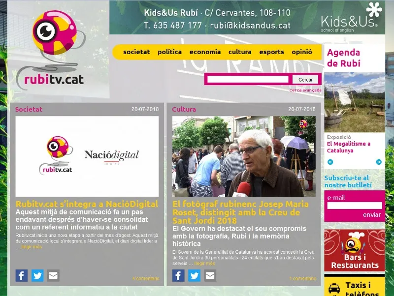 Rubitv.cat passa a mans de NacióDigital a partir de l'agost
