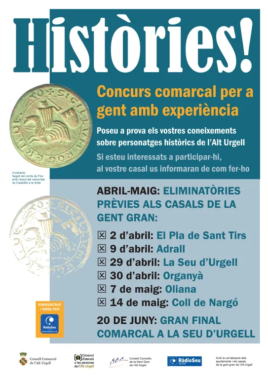 L'Alt Urgell posa en marxa el concurs 'Històries!', adreçat a la gent gran