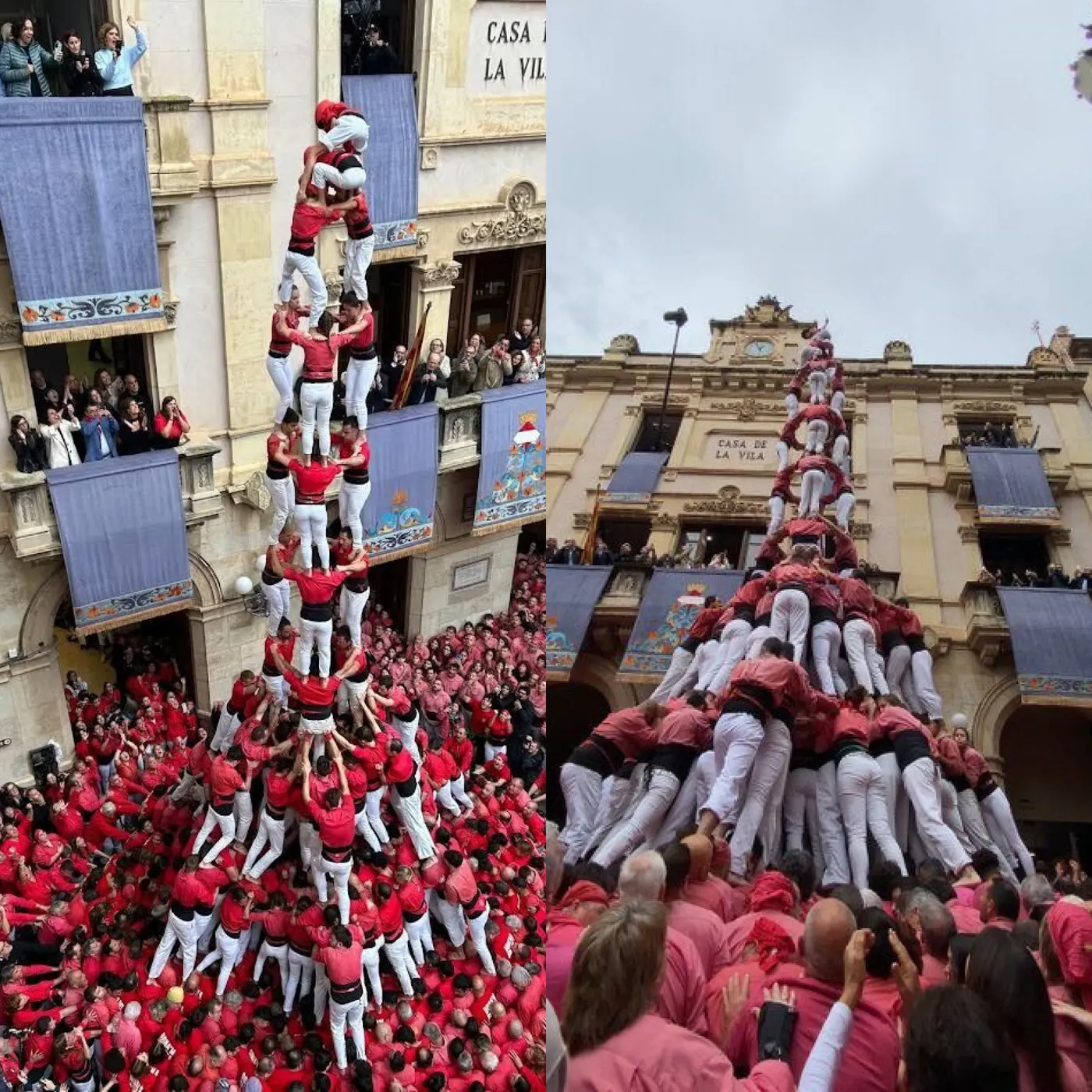 La Santa Úrsula castellera desafia la pluja