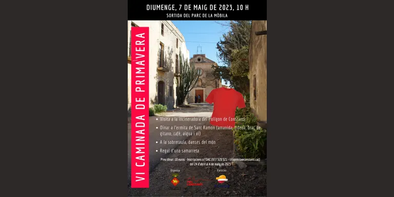 S’obren les inscripcions per a la Caminada de Primavera del dia 7 de maig a Constantí