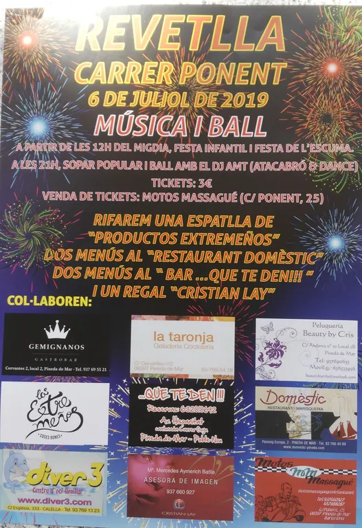 Revetlla del Carrer Ponent