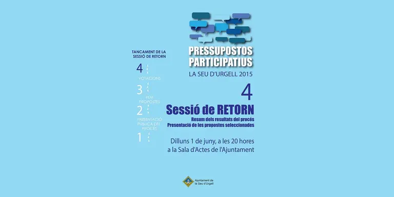Sessió de tancament i conclusions dels primers Pressupostos Participatius de la Seu